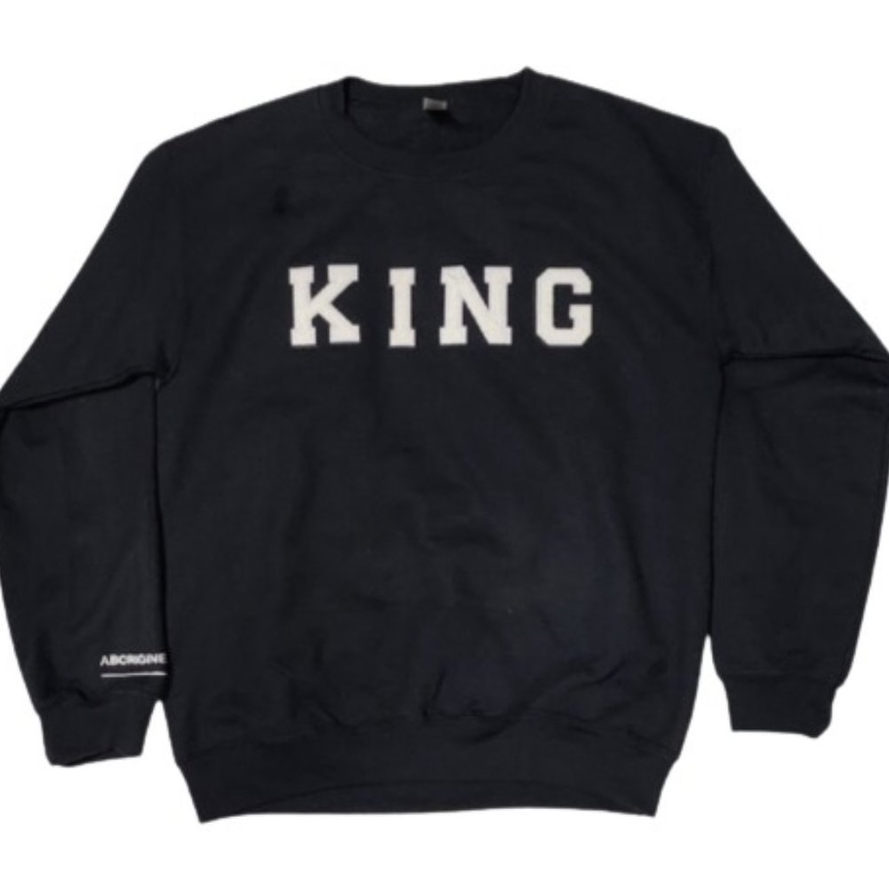 SBC King Chenille Letters Crew Neck Sweatshirt